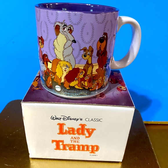 DISNEY STORE EXCLUSIVE VTG 90’s NWT LADY AND THE TRAMP WALT DISNEY’S CLASSIC MUG - Picture 3 of 14